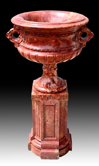 Jules CANTINI, Large Urn in Numidia Red Breccia Marble,second half of the 19th century-3