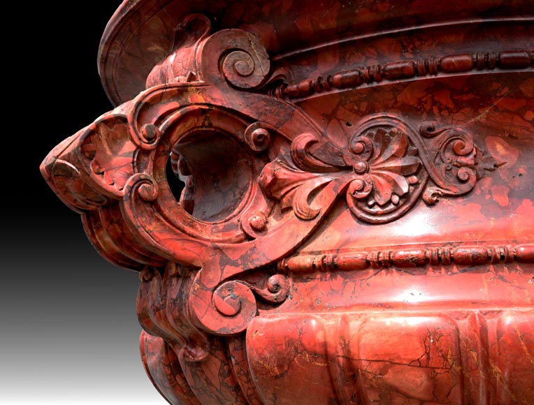 Jules CANTINI, Large Urn in Numidia Red Breccia Marble,second half of the 19th century-6