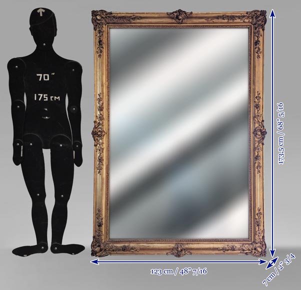 Napoleon III-style gilded trumeau with plant ornaments Napoleon III-style gilded trumeau with plant ornaments-6