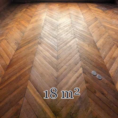 18 m² lot of Point de Hongrie parquet flooring