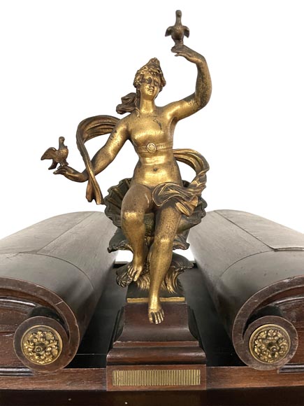 Aimé Millet (1819–1891) — Large Neo-Renaissance cabinet in walnut and gilt bronze Aimé Millet (1819–1891) — Large Neo-Renaissance cabinet in walnut and gilt bronze-2
