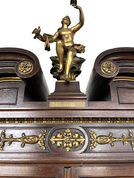 Aimé Millet (1819–1891) — Large Neo-Renaissance cabinet in walnut and gilt bronze Aimé Millet (1819–1891) — Large Neo-Renaissance cabinet in walnut and gilt bronze-7