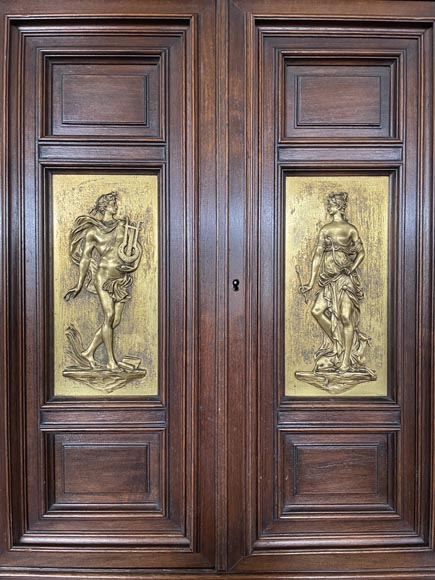 Aimé Millet (1819–1891) — Large Neo-Renaissance cabinet in walnut and gilt bronze Aimé Millet (1819–1891) — Large Neo-Renaissance cabinet in walnut and gilt bronze-8