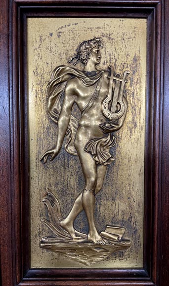 Aimé Millet (1819–1891) — Large Neo-Renaissance cabinet in walnut and gilt bronze Aimé Millet (1819–1891) — Large Neo-Renaissance cabinet in walnut and gilt bronze-9