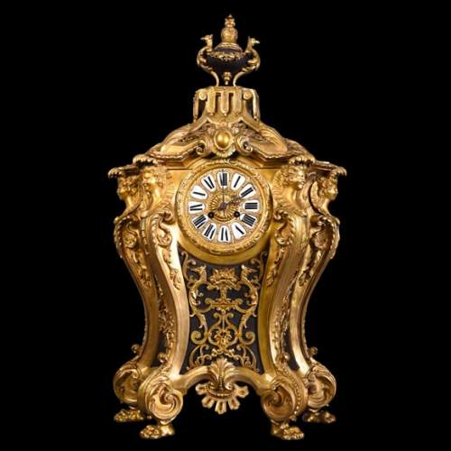 H&F Paris, Cartel with Four Espagnolette Figures, 19th Century