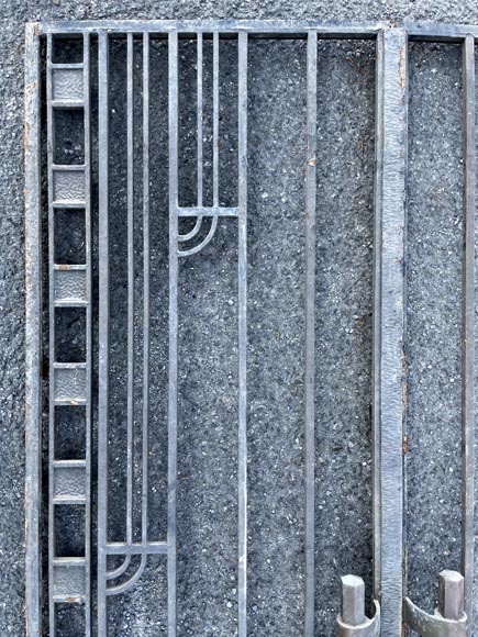 Double Cast Iron Gate – Art Deco Style-3