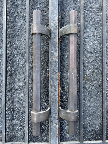 Double Cast Iron Gate – Art Deco Style-4