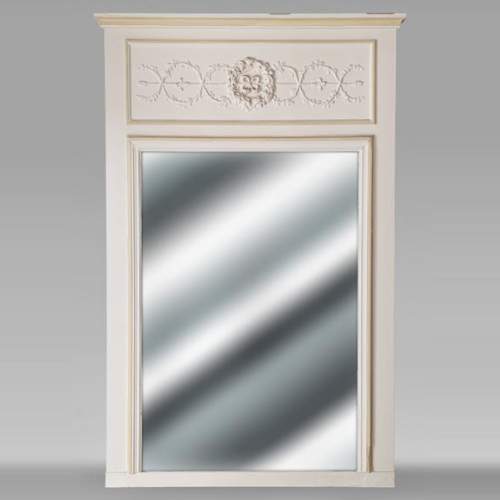 Louis XVI style trumeau with small wreath of flowers