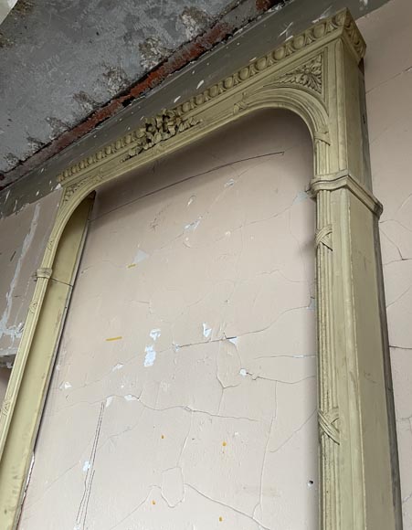 Set of Three Carved Wooden Curtain Boxes, Louis XVI Period-6