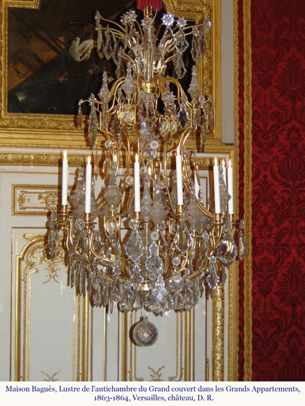 Pair of modern crystal chandeliers, Versailles models-1