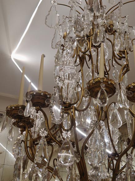 Pair of modern crystal chandeliers, Versailles models-13
