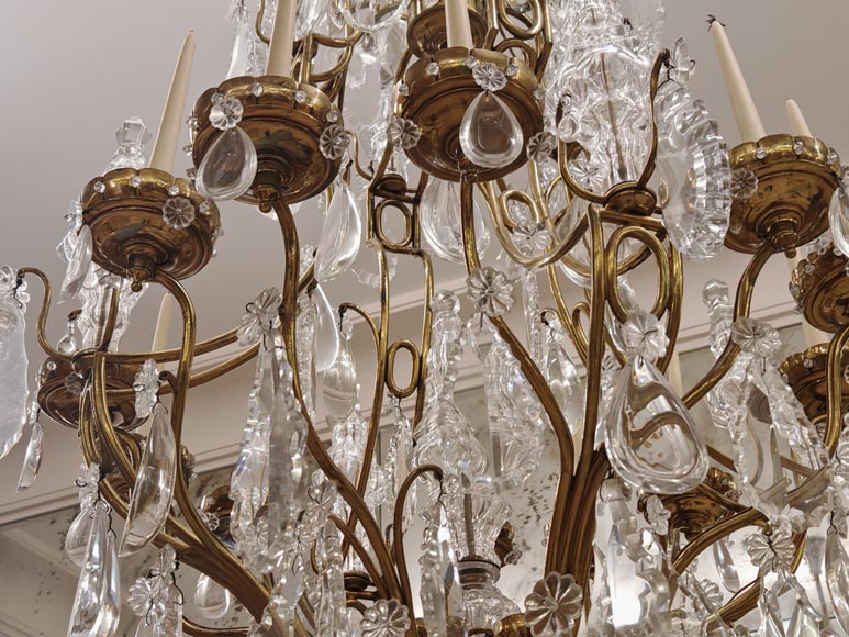 Pair of modern crystal chandeliers, Versailles models-16