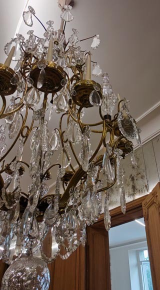 Pair of modern crystal chandeliers, Versailles models-22
