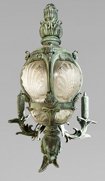 4 cast iron wall lights, based on models from the Pont Alexandre III-1