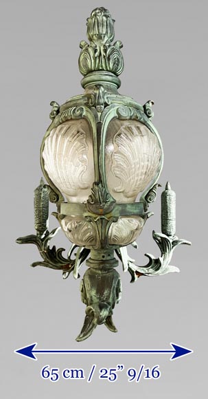 4 cast iron wall lights, based on models from the Pont Alexandre III-9