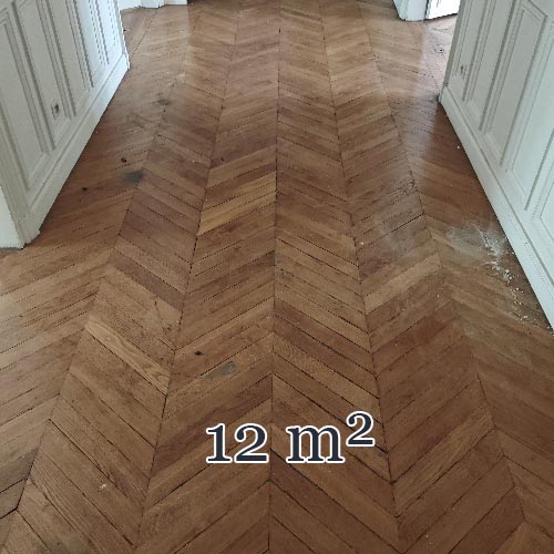 12 m² lot of Hungarian point wood flooring