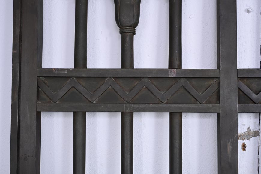 Sliding Gate with Egyptian-Inspired Design, circa 1880-5
