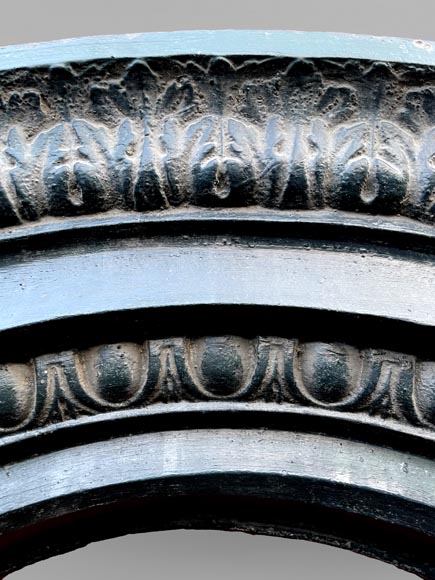 Cast Iron Window Frame, Napoleon III Style, 19th Century-1