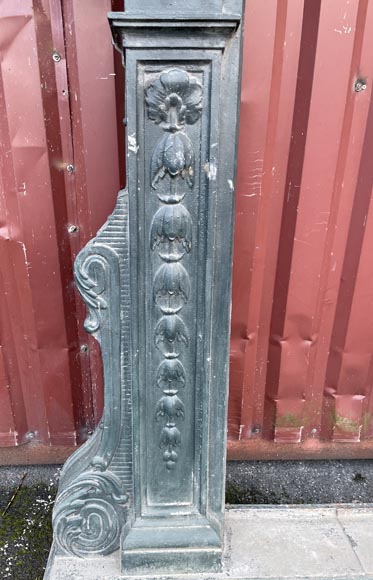 Cast Iron Window Frame, Napoleon III Style, 19th Century-4