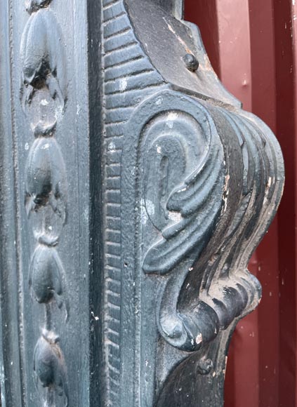 Cast Iron Window Frame, Napoleon III Style, 19th Century-6