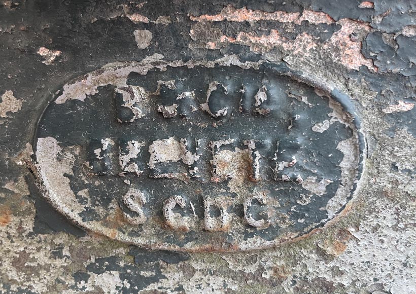 Cast Iron Window Frame, Napoleon III Style, 19th Century-8