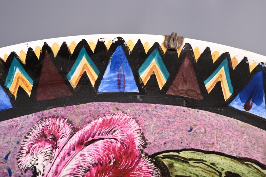 BALLEROY & Co. (porcelain), Joseph Albert PONSIN (painter), Pair of Decorative Plates Adorned with Portraits of an Assyrian Man and Woman, 1876?-6