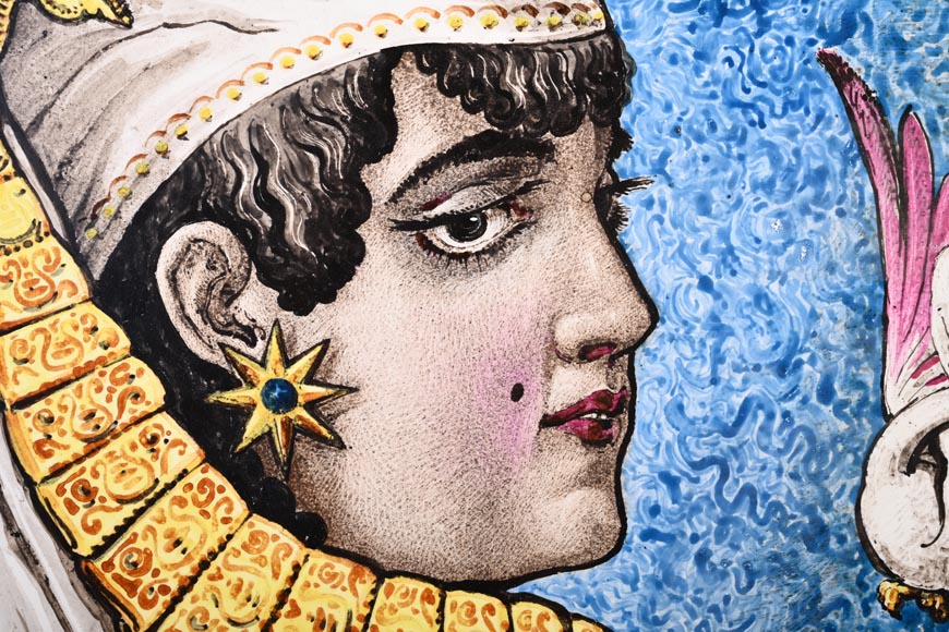 BALLEROY & Co. (porcelain), Joseph Albert PONSIN (painter), Pair of Decorative Plates Adorned with Portraits of an Assyrian Man and Woman, 1876?-13