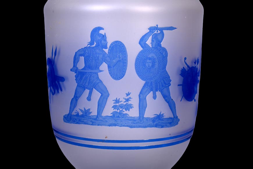 Jacques Louis KESSLER, Pair of Vases Engraved with Greek Revival Decor Using the “Kessler” Process, mid-19th century-3