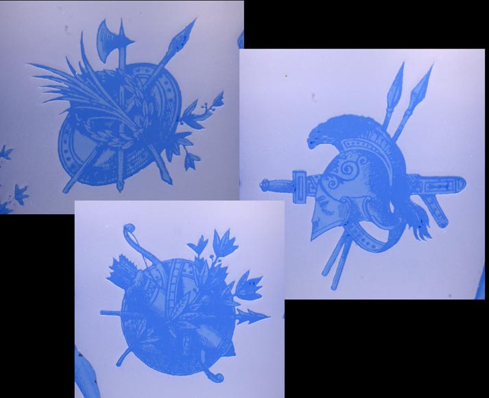 Jacques Louis KESSLER, Pair of Vases Engraved with Greek Revival Decor Using the “Kessler” Process, mid-19th century-4