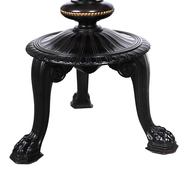 Julien-Nicolas RIVART, Napoleon III Style Gueridon by Julien-Nicolas RIVART – Floral Marquetry on Marble Top-9