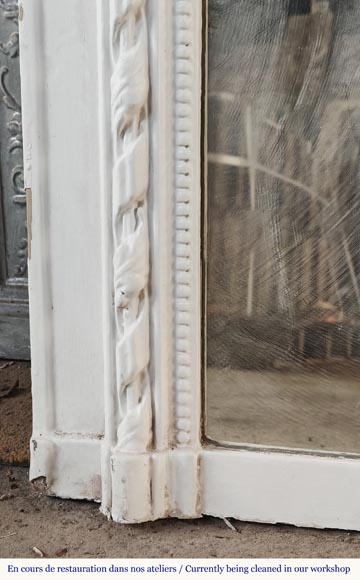 Small Louis XVI style trumeau decorated with a ribbon-4