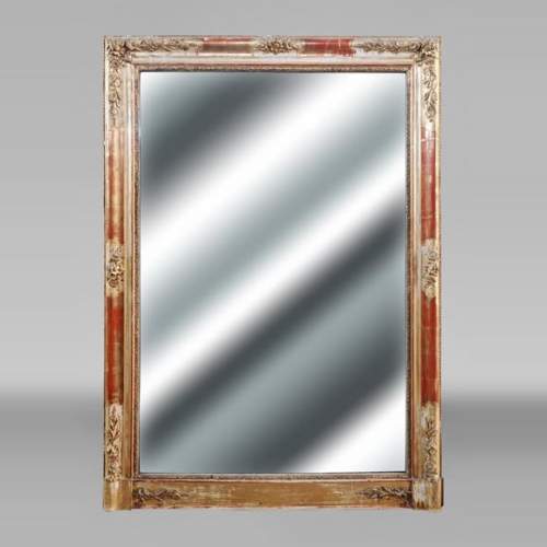 Louis Philippe period trumeau with floral and plant decoration