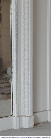 Louis XVI style trumeau decorated with a laurel wreath-4