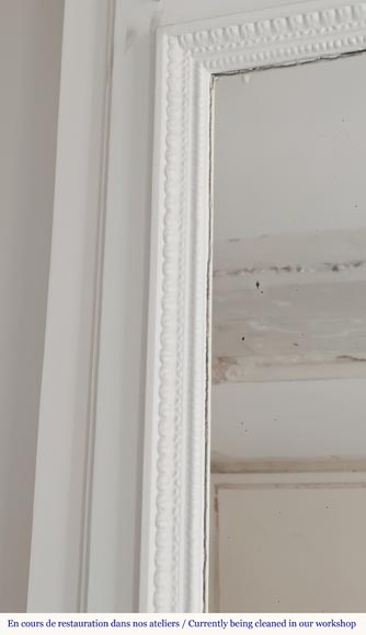 Louis XVI style trumeau decorated with a garland of flowers-3