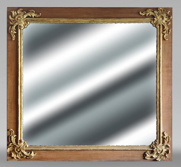 Modern Napoleon III style trumeau with gilded palmet-0