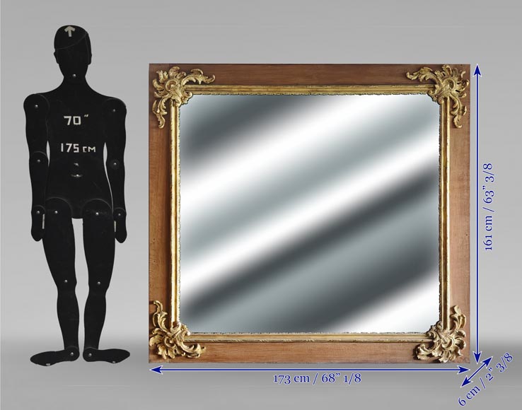 Modern Napoleon III style trumeau with gilded palmet-5