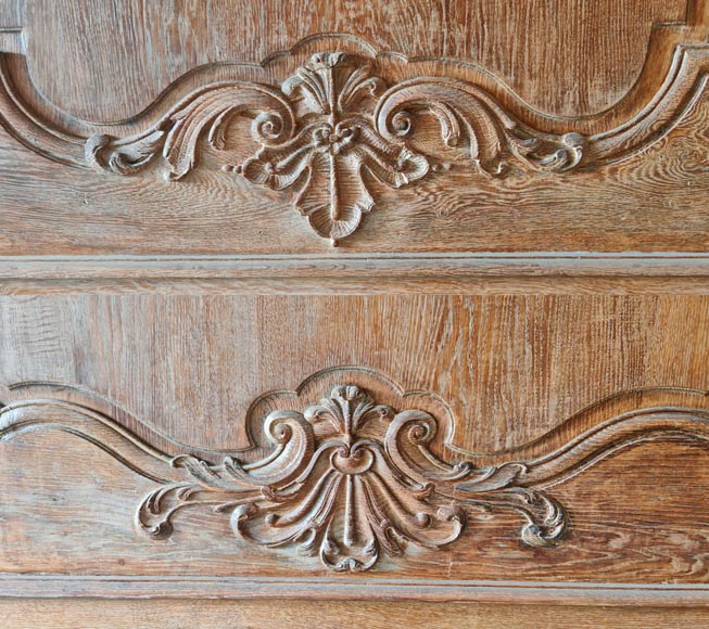 Louis XV Style Carved Oak Boiserie with Antique Elements-9