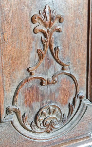 Louis XV Style Carved Oak Boiserie with Antique Elements-10