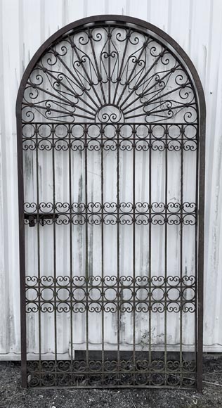 Three Opening Wrought Iron Gates with Frames – Circa 1850-1