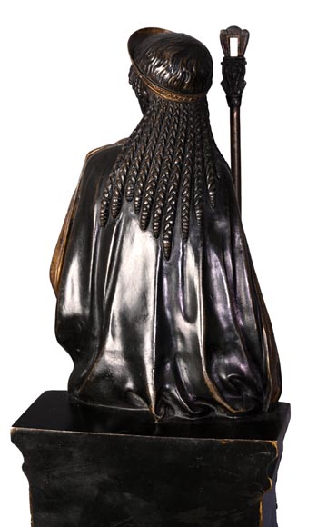 Emile Hébert and Georges Servant, Egyptian Revival Clock, 19th Century-20