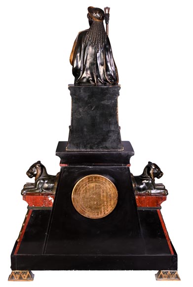 Emile Hébert and Georges Servant, Egyptian Revival Clock, 19th Century-21