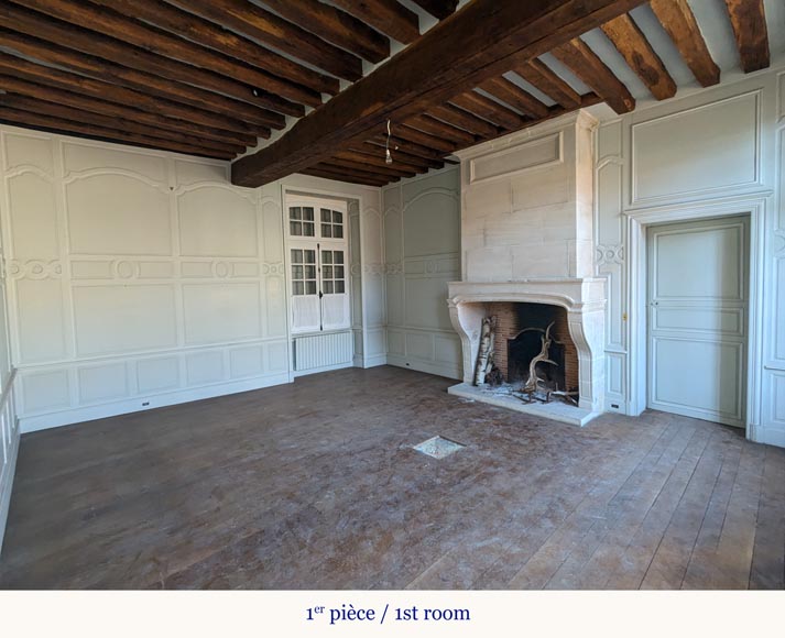 Antique Oak and Pine Wood Paneling – Composed of Two Rooms-0