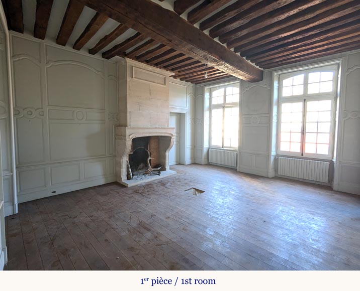 Antique Oak and Pine Wood Paneling – Composed of Two Rooms-2