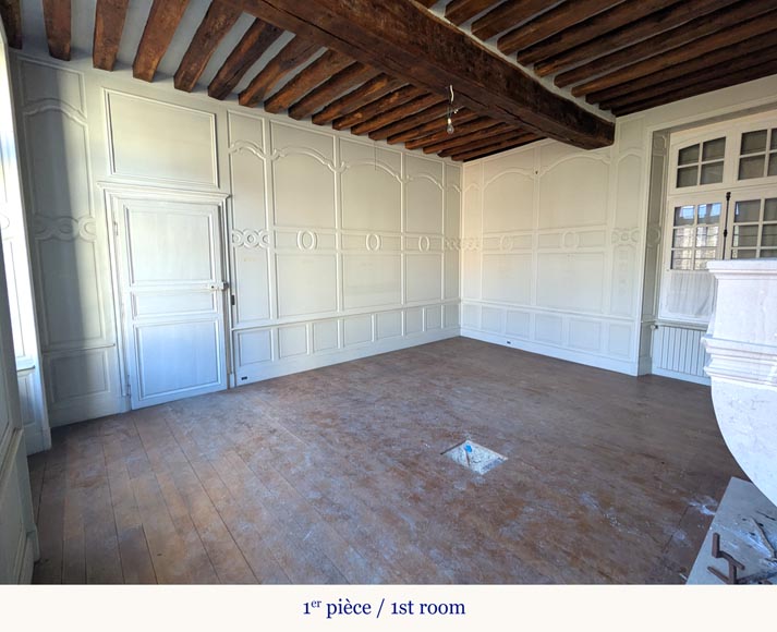 Antique Oak and Pine Wood Paneling – Composed of Two Rooms-3