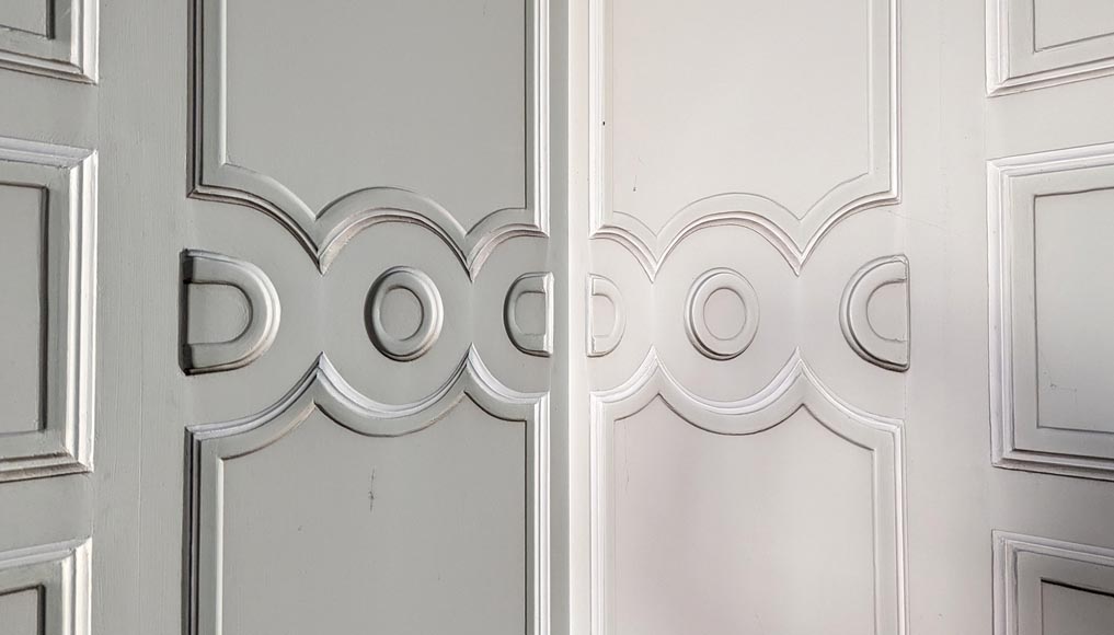 Antique Oak and Pine Wood Paneling – Composed of Two Rooms-13