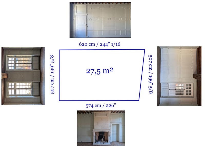 Antique Oak and Pine Wood Paneling – Composed of Two Rooms-18