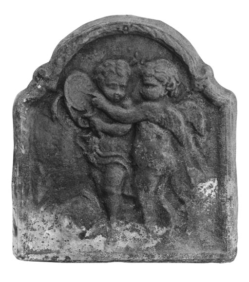 Small Louis XV period plaque with putti-0