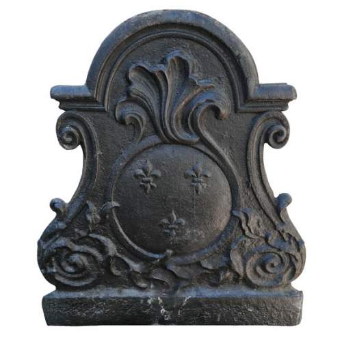 Small Louis XV period plaque with fleurs-de-lis and palmettes