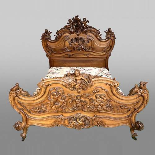 Louis XV style walnut bedroom