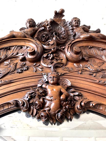 Louis XV style walnut bedroom-20